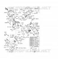 CARENAGE(SUPERIEUR) pour Kawasaki ER-6F 2009