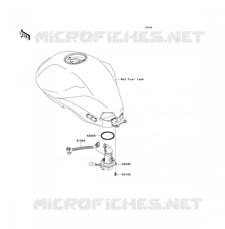 POMPE A ESSENCE Kawasaki MOTOS 650 2009 ER-6F  EX650C9F