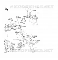 GARDE BOUE ARRI&Egrave;RE pour Kawasaki ER-6F 2010