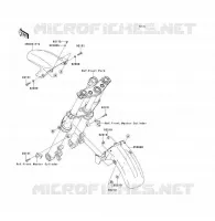 GARDE BOUE AVANT pour Kawasaki ER-6F 2011