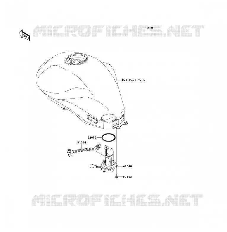 POMPE A ESSENCE Kawasaki MOTOS 650 2011 ER-6F  EX650CBF