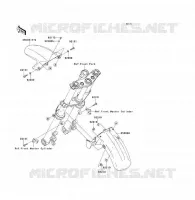 GARDE BOUE AVANT pour Kawasaki ER-6F 2011