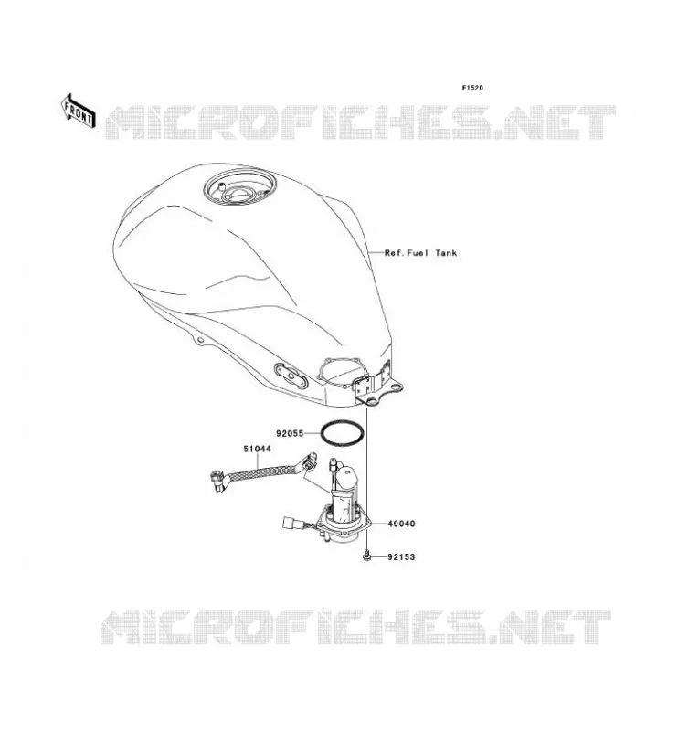 POMPE A ESSENCE Kawasaki MOTOS 650 2011 ER-6F  EX650CBF