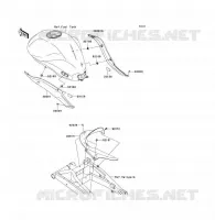 CACHE LAT&Eacute;RAL/GARDE CHAINE pour Kawasaki ER-6F ABS 2009