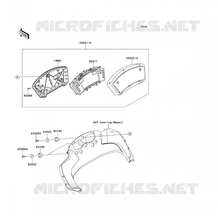 COMPTEURS Kawasaki MOTOS 650 2009 ER-6F ABS  EX650D9F