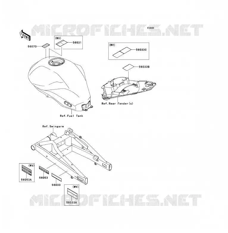 LABEL Kawasaki MOTOS 650 2009 ER-6F ABS  EX650D9F