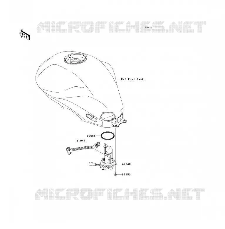 POMPE A ESSENCE Kawasaki MOTOS 650 2009 ER-6F ABS  EX650D9F