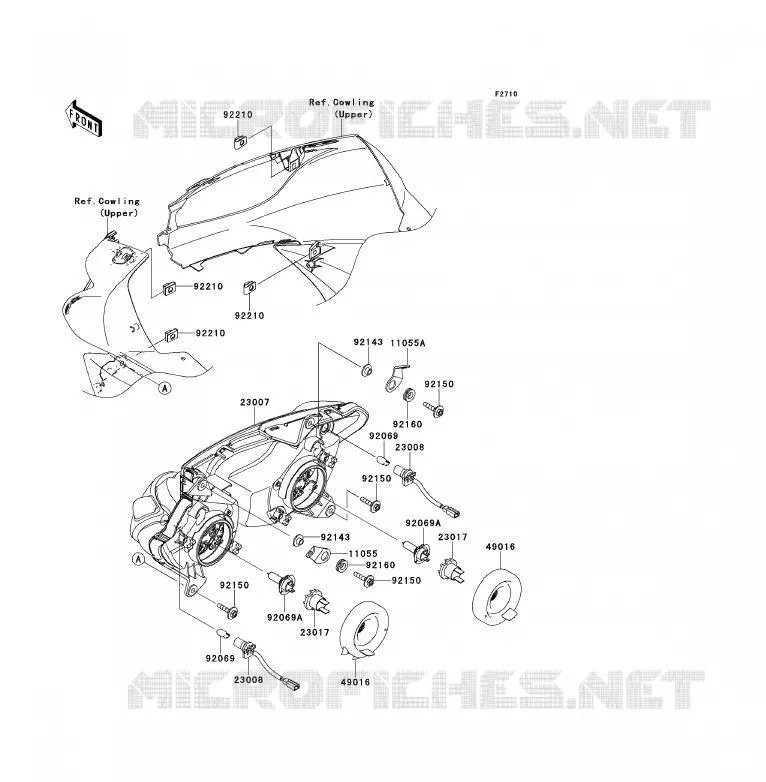 OPTIQUE(S) Kawasaki MOTOS 650 2011 ER-6F ABS  EX650DBF