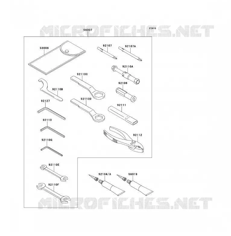 OUTIL UTILISATEUR Kawasaki MOTOS 650 2011 ER-6F ABS  EX650DBF
