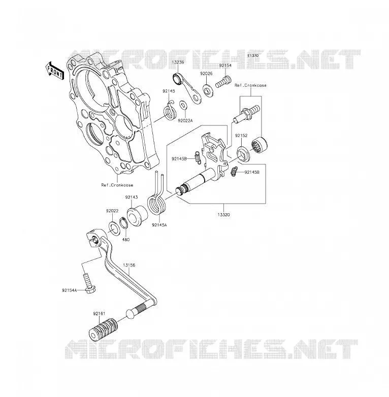 SELECTEUR Kawasaki MOTOS 650 2012 ER-6F  EX650ECF