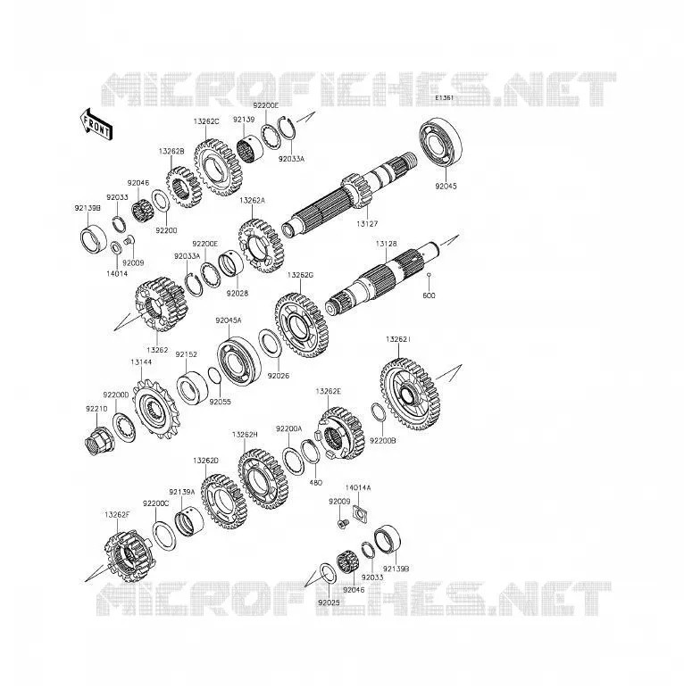 TRANSMISSION Kawasaki MOTOS 650 2012 ER-6F  EX650ECF