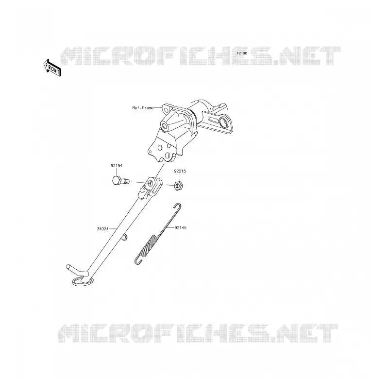BEQUILLES Kawasaki MOTOS 650 2012 ER-6F  EX650ECF