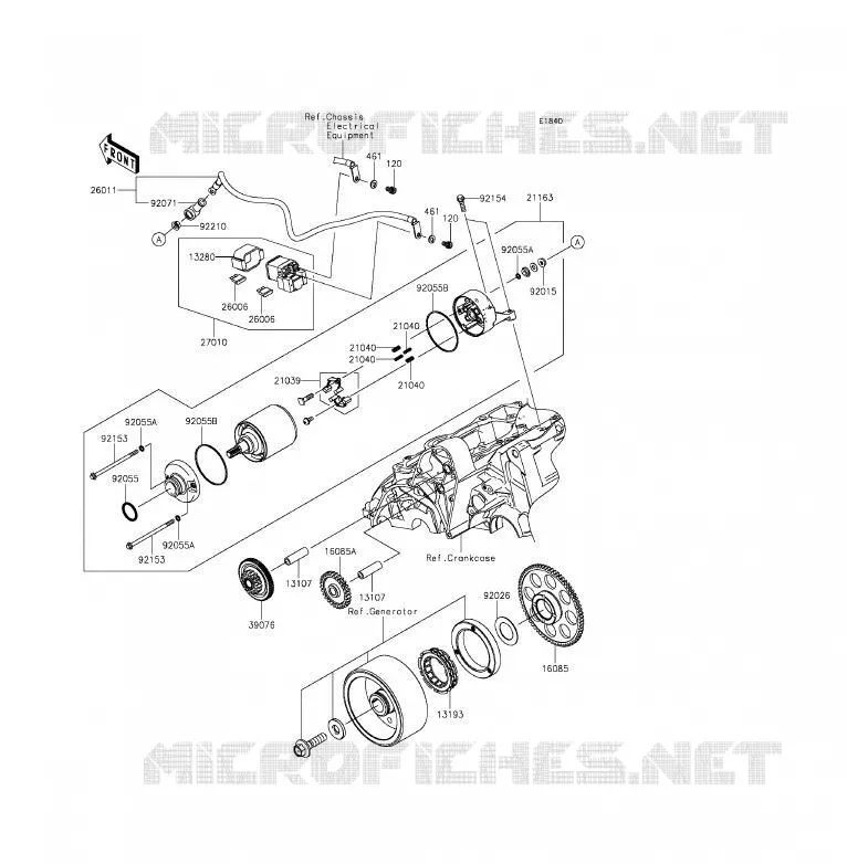 D&Eacute;MARREUR Kawasaki MOTOS 650 2012 ER-6F  EX650ECF