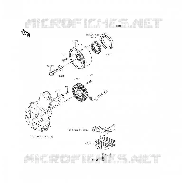 G&Eacute;N&Eacute;RATEUR Kawasaki MOTOS 650 2012 ER-6F  EX650ECF