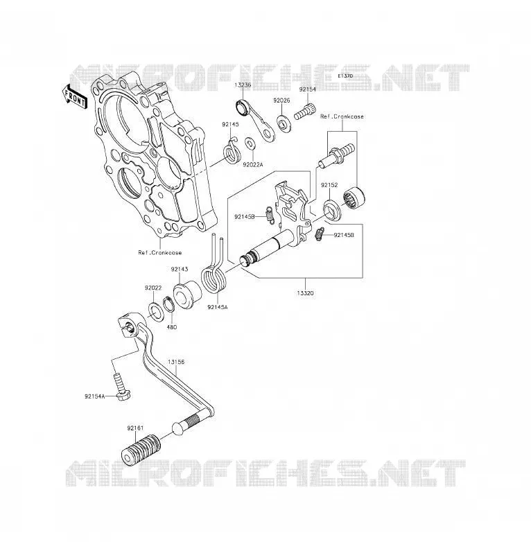 SELECTEUR Kawasaki MOTOS 650 2012 ER-6F  EX650ECF
