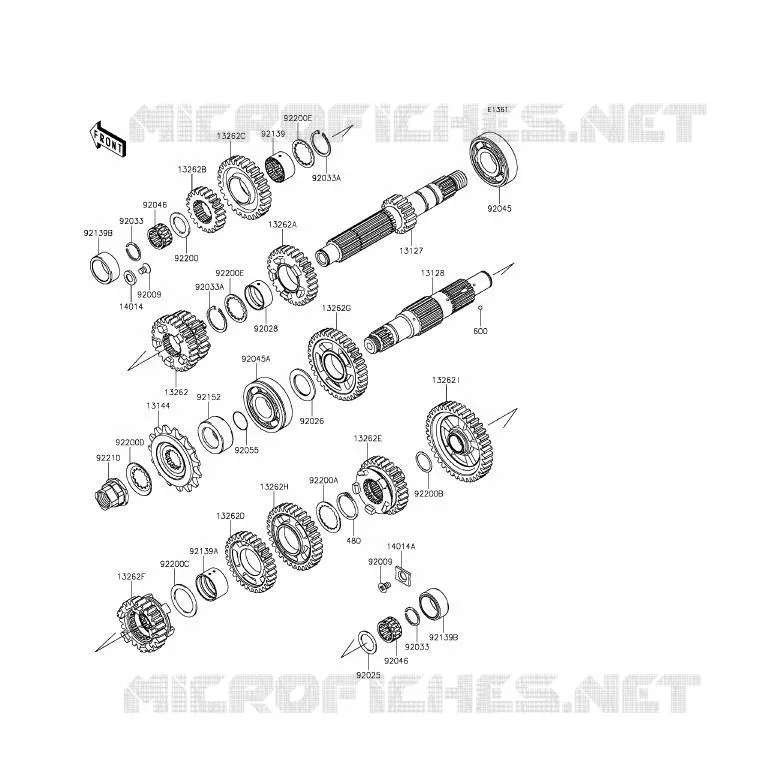 TRANSMISSION Kawasaki MOTOS 650 2012 ER-6F  EX650ECF