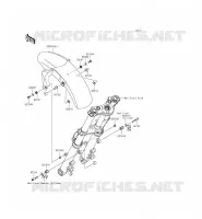 GARDE BOUE AVANT pour Kawasaki ER-6F 2012