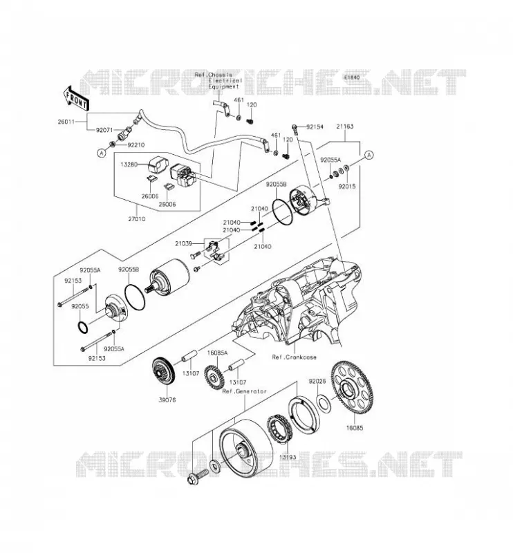 D&Eacute;MARREUR Kawasaki MOTOS 650 2012 ER-6F  EX650ECF