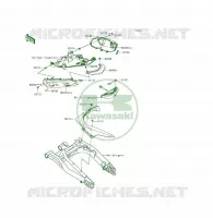 CACHE LAT&Eacute;RAL/GARDE CHAINE pour Kawasaki ER-6F 2013