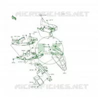 GARDE BOUE ARRI&Egrave;RE pour Kawasaki ER-6F 2013