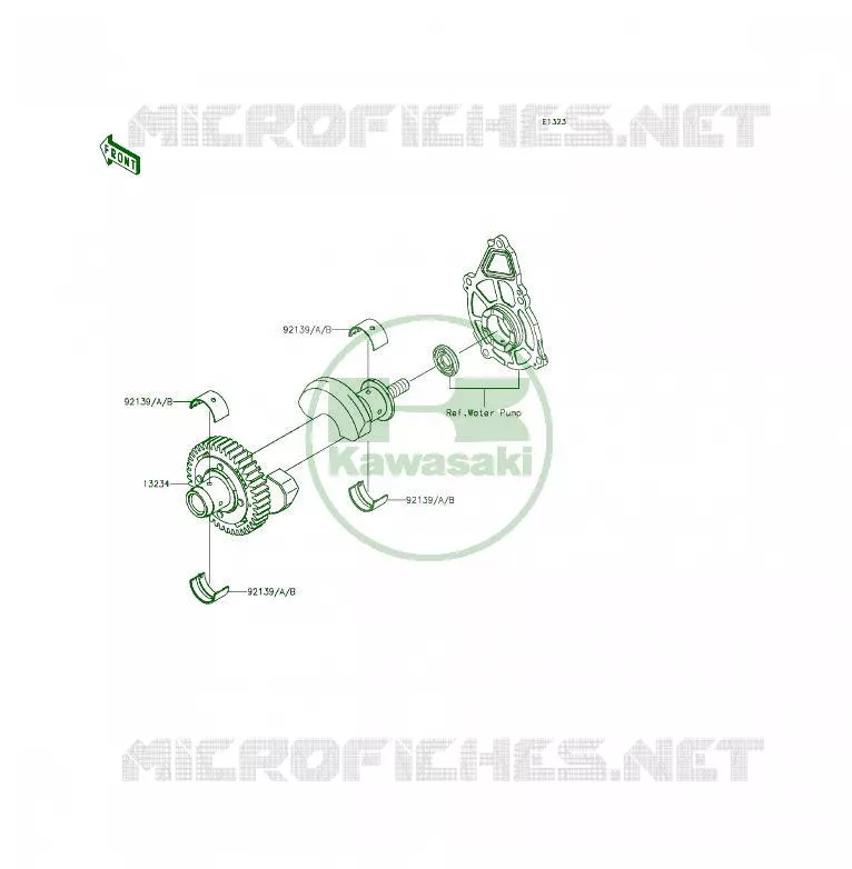 BALANCIER Kawasaki MOTOS 650 2013 ER-6F  EX650EDS