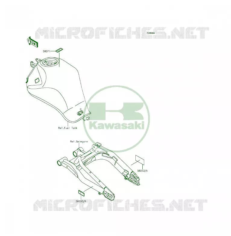 Labels(EDS-EGF) Kawasaki MOTOS 650 2013 ER-6F  EX650EDS