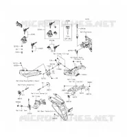 CONTACTEUR SERRURE/R&Eacute;FLECTEUR pour Kawasaki ER-6F 2013