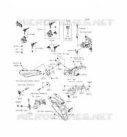 CONTACTEUR SERRURE/R&Eacute;FLECTEUR pour Kawasaki ER-6F 2013