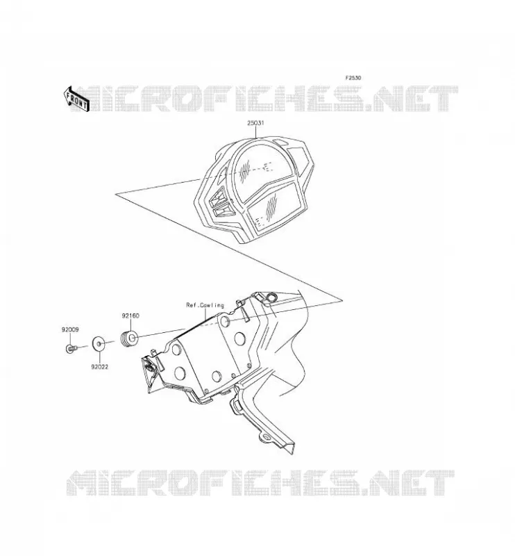 COMPTEURS Kawasaki MOTOS 650 2013 ER-6F  EX650EDS