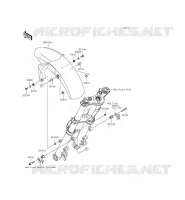 GARDE BOUE AVANT pour Kawasaki ER-6F 2013