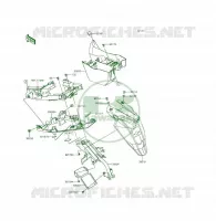 GARDE BOUE ARRI&Egrave;RE pour Kawasaki ER-6F 2014