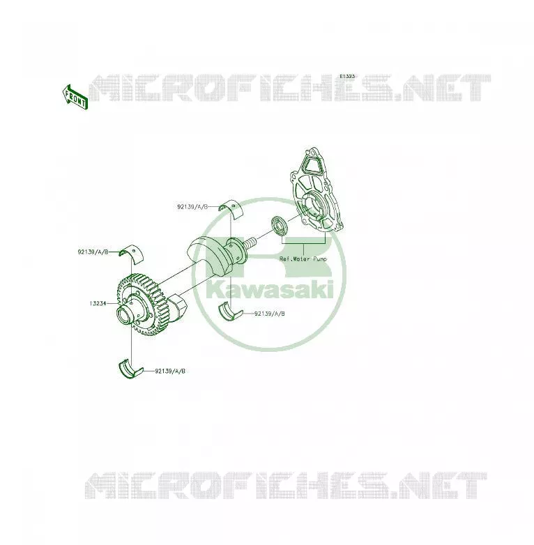 BALANCIER Kawasaki MOTOS 650 2014 ER-6F  EX650EEF