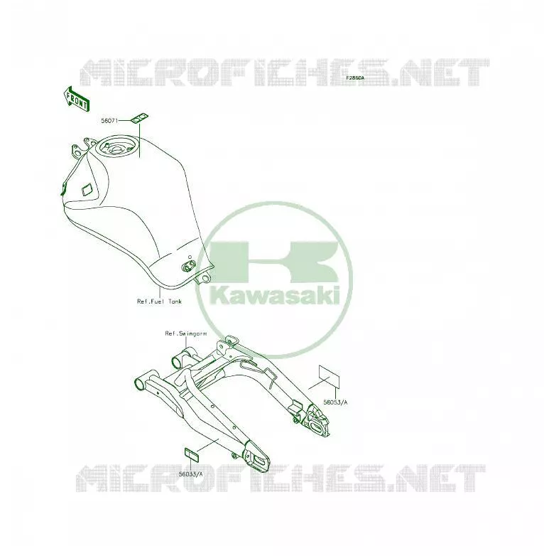 Labels(EDS-EGF) Kawasaki MOTOS 650 2014 ER-6F  EX650EEF
