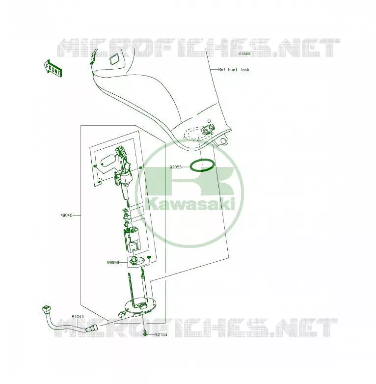 POMPE A ESSENCE Kawasaki MOTOS 650 2014 ER-6F  EX650EEF