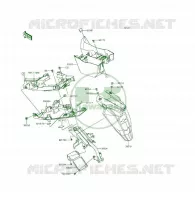 GARDE BOUE ARRI&Egrave;RE pour Kawasaki ER-6F 2015