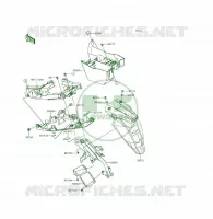 GARDE BOUE ARRI&Egrave;RE pour Kawasaki ER-6F 2015