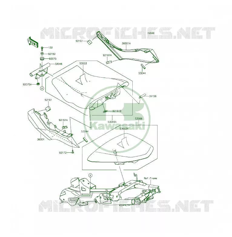 SELLE Kawasaki MOTOS 650 2015 ER-6F  EX650EFF