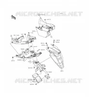 GARDE BOUE ARRI&Egrave;RE pour Kawasaki ER-6F 2015