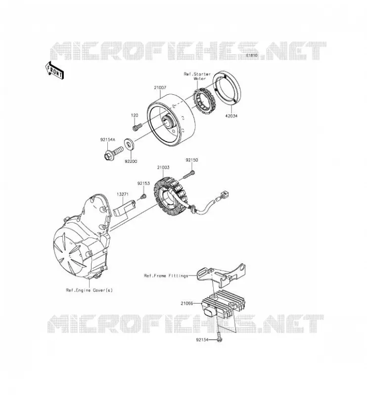 G&Eacute;N&Eacute;RATEUR Kawasaki MOTOS 650 2012 ER-6F ABS  EX650FCF