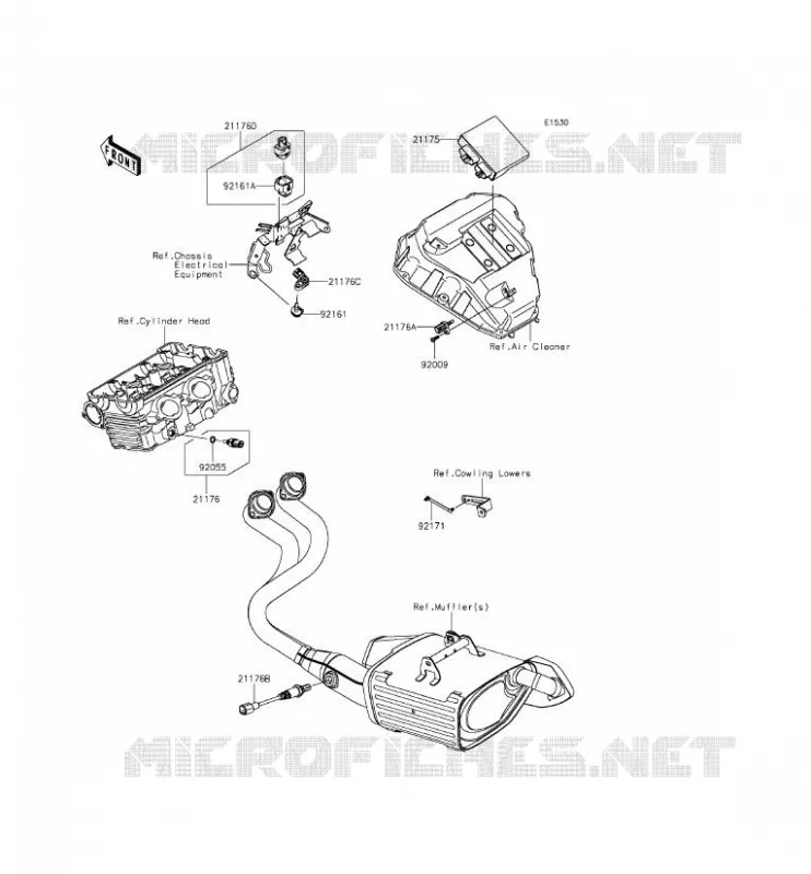 INJECTION CARBURANT Kawasaki MOTOS 650 2012 ER-6F ABS  EX650FCF