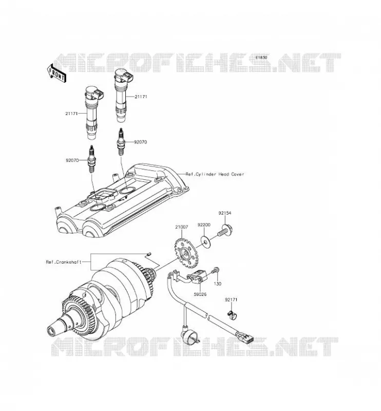 SYSTEME D&acute;ALLUMAGE Kawasaki MOTOS 650 2013 ER-6F ABS  EX650FDS