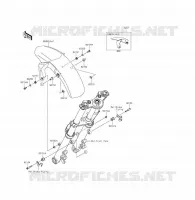 GARDE BOUE AVANT pour Kawasaki ER-6F ABS 2013