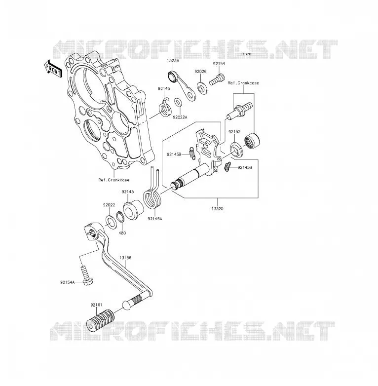 SELECTEUR Kawasaki MOTOS 650 2013 ER-6F ABS  EX650FDS