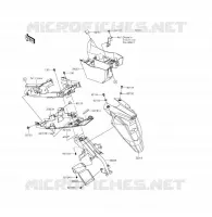 GARDE BOUE ARRI&Egrave;RE pour Kawasaki ER-6F ABS 2013