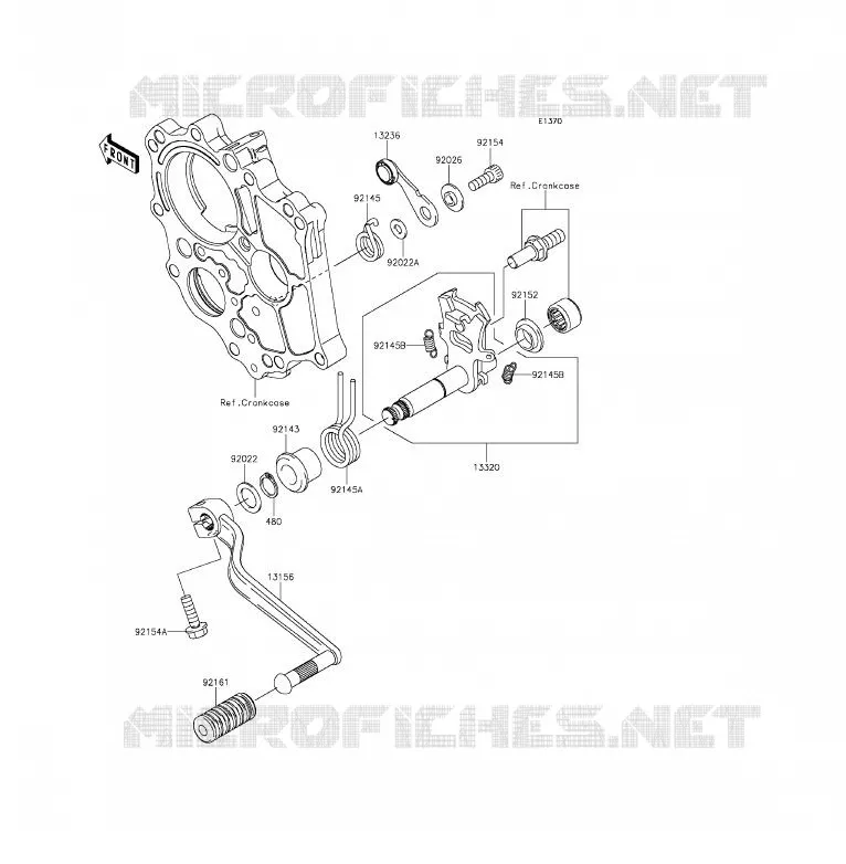 SELECTEUR Kawasaki MOTOS 650 2013 ER-6F ABS  EX650FDS