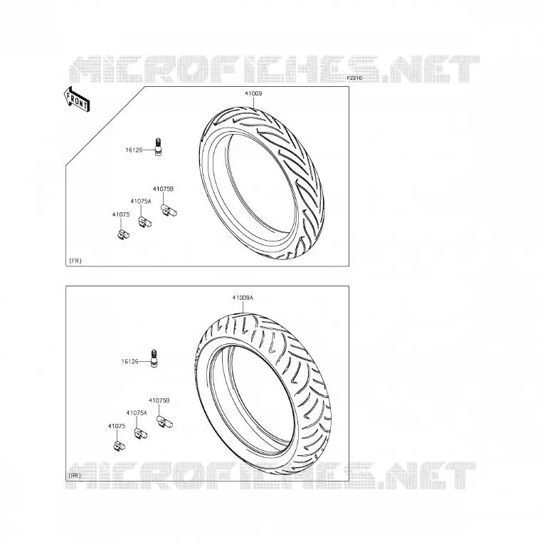 PNEUS Kawasaki MOTOS 650 2013 ER-6F ABS  EX650FDS