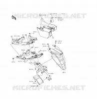GARDE BOUE ARRI&Egrave;RE pour Kawasaki ER-6F ABS 2014