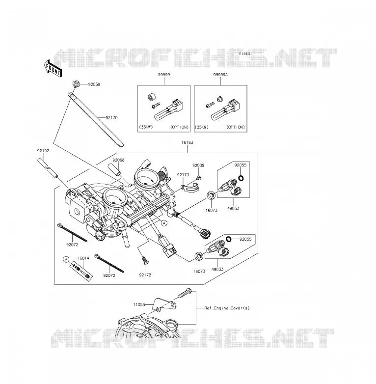 CARBU Kawasaki MOTOS 650 2014 ER-6F ABS  EX650FEF