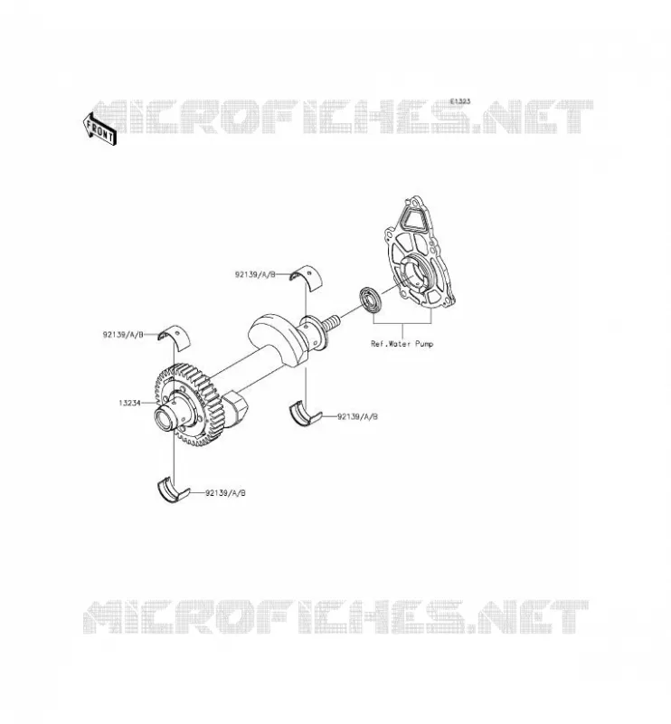 BALANCIER Kawasaki MOTOS 650 2014 ER-6F ABS  EX650FEF