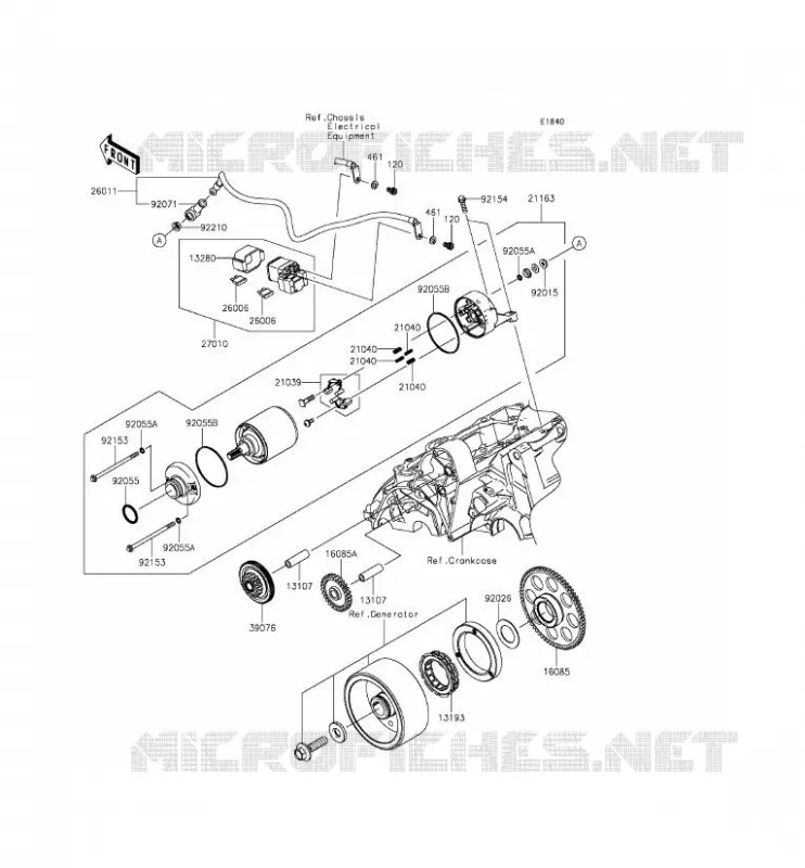 D&Eacute;MARREUR Kawasaki MOTOS 650 2014 ER-6F ABS  EX650FEF